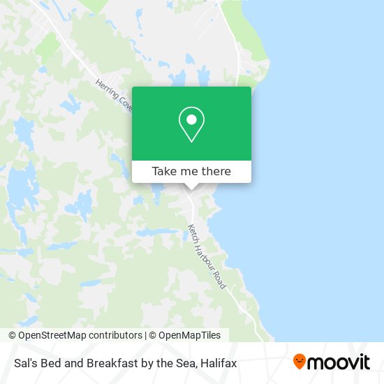 Sal's Bed and Breakfast by the Sea map