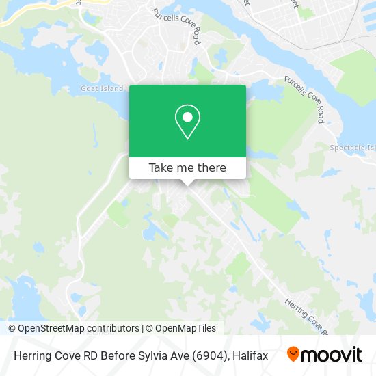 Herring Cove RD Before Sylvia Ave (6904) map