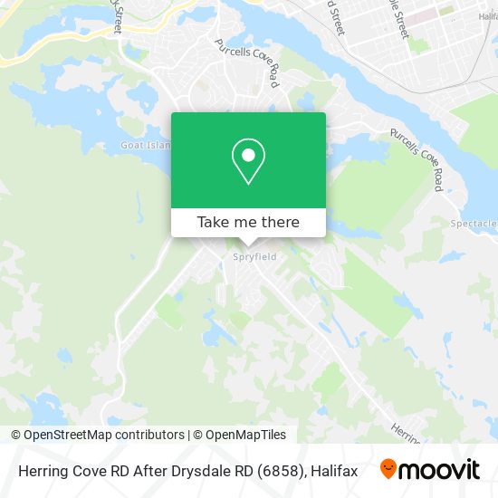 Herring Cove RD After Drysdale RD (6858) map