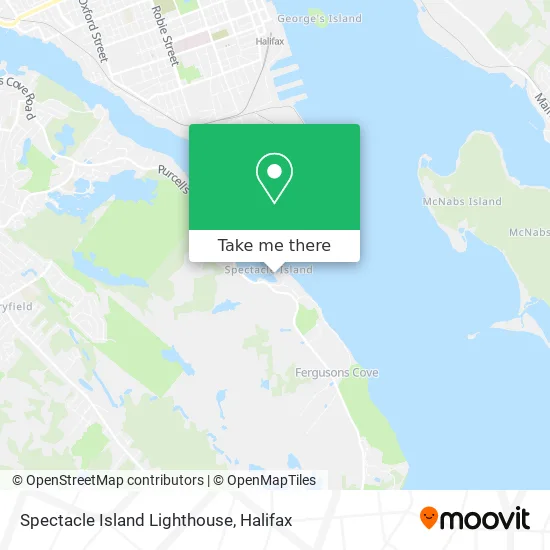 Spectacle Island Lighthouse map