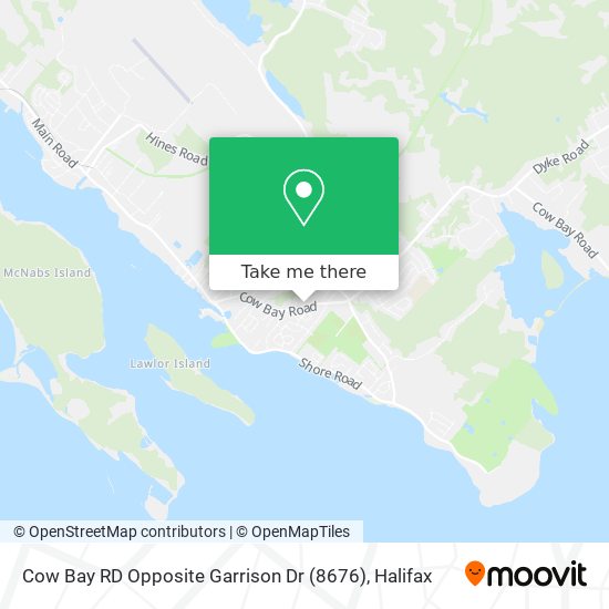Cow Bay RD Opposite Garrison Dr (8676) map