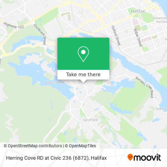 Herring Cove RD at Civic 236 (6872) map