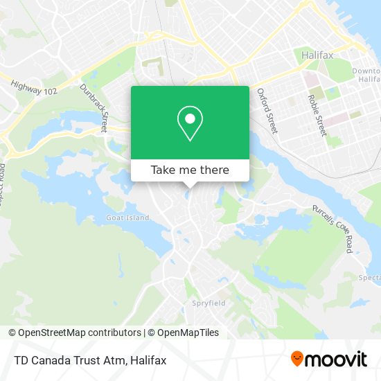 TD Canada Trust Atm map