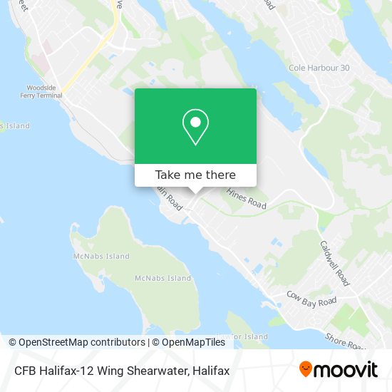 CFB Halifax-12 Wing Shearwater map