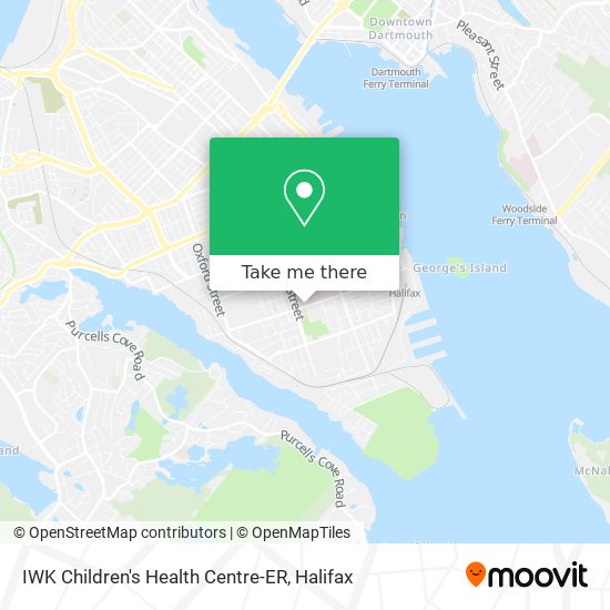 IWK Children's Health Centre-ER map