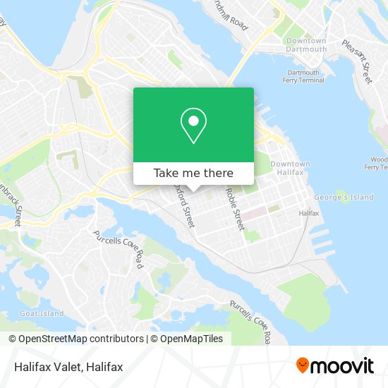 Halifax Valet map