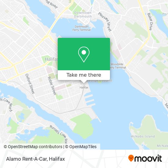 Alamo Rent-A-Car map