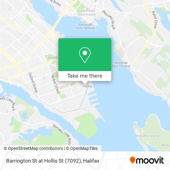 Barrington St at Hollis St (7092) map