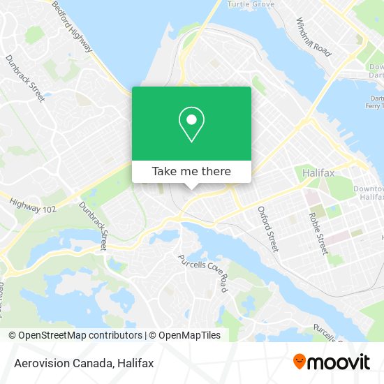 Aerovision Canada map