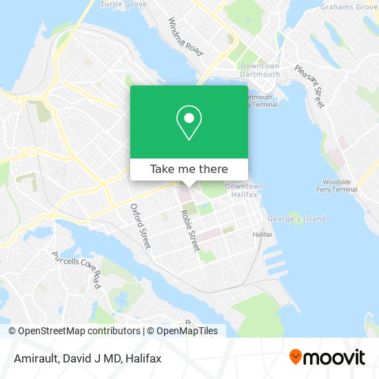 Amirault, David J MD map