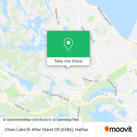 Chain Lake Dr After Oland CR (6386) map