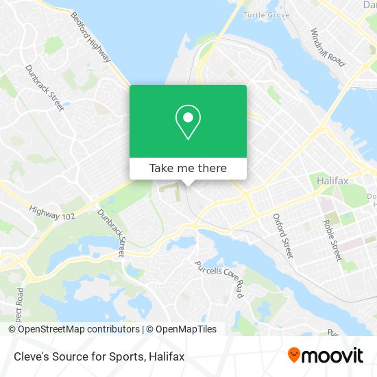 Cleve's Source for Sports map