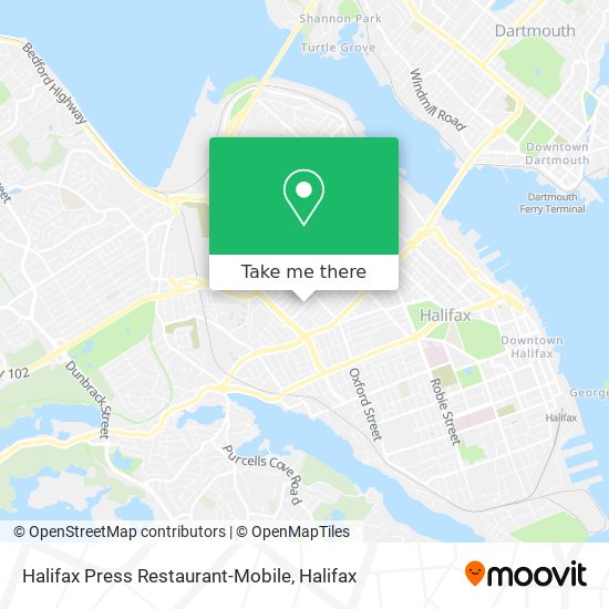 Halifax Press Restaurant-Mobile plan