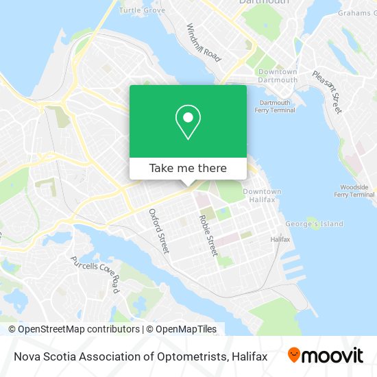 Nova Scotia Association of Optometrists map