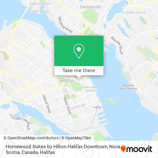Homewood Suites by Hilton Halifax-Downtown, Nova Scotia, Canada map
