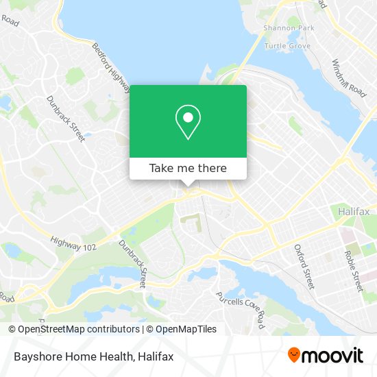 Bayshore Home Health map