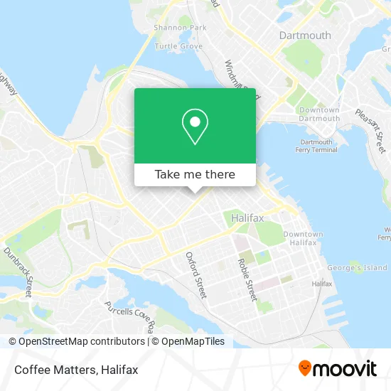Coffee Matters map