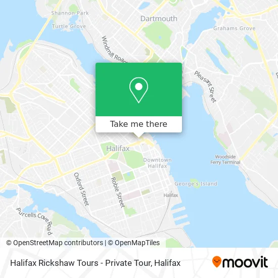 Halifax Rickshaw Tours - Private Tour map