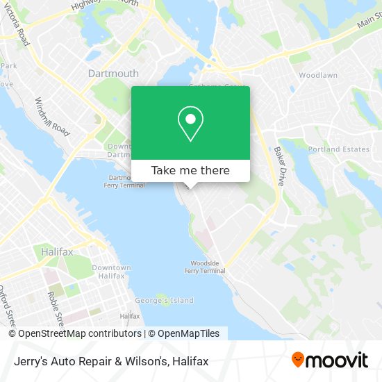 Jerry's Auto Repair & Wilson's map