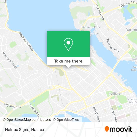 Halifax Signs map