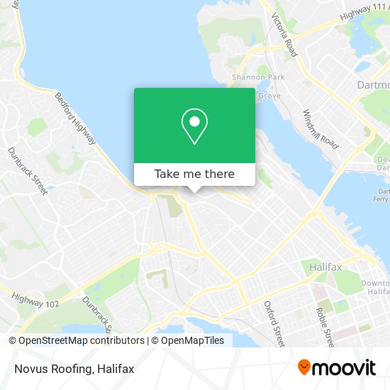 Novus Roofing map