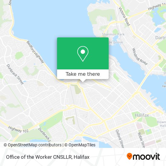 Office of the Worker CNSLLR map