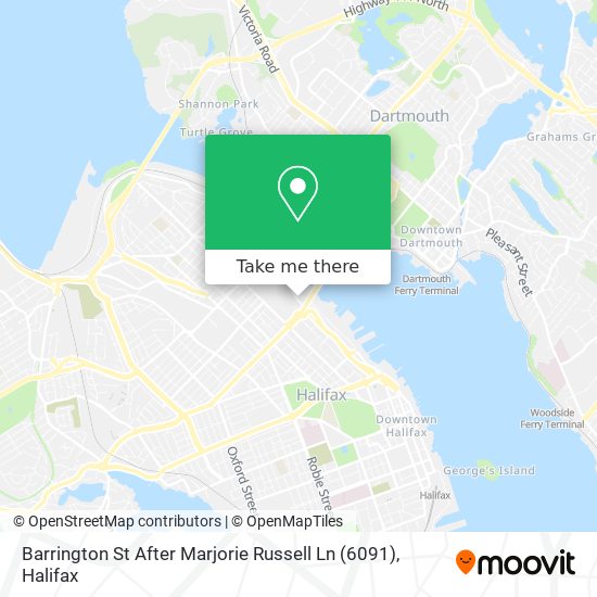 Barrington St After Marjorie Russell Ln (6091) map