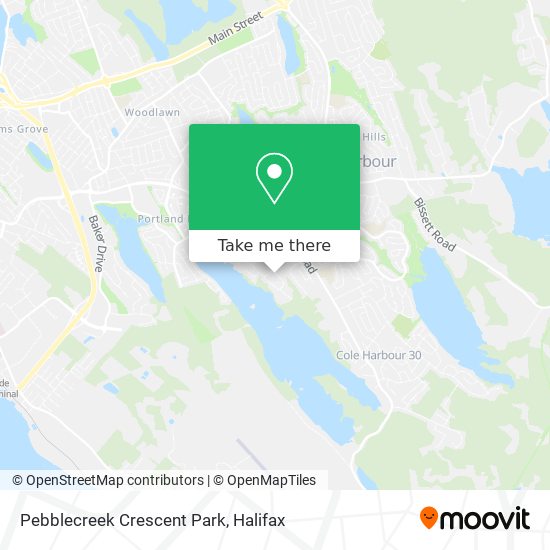 Pebblecreek Crescent Park map