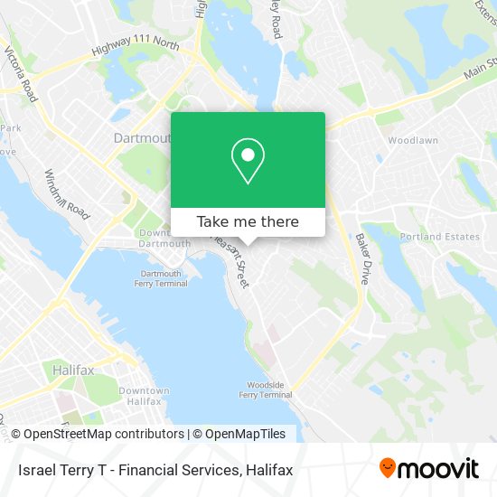 Israel Terry T - Financial Services map