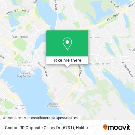 Gaston RD Opposite Cleary Dr (6731) map