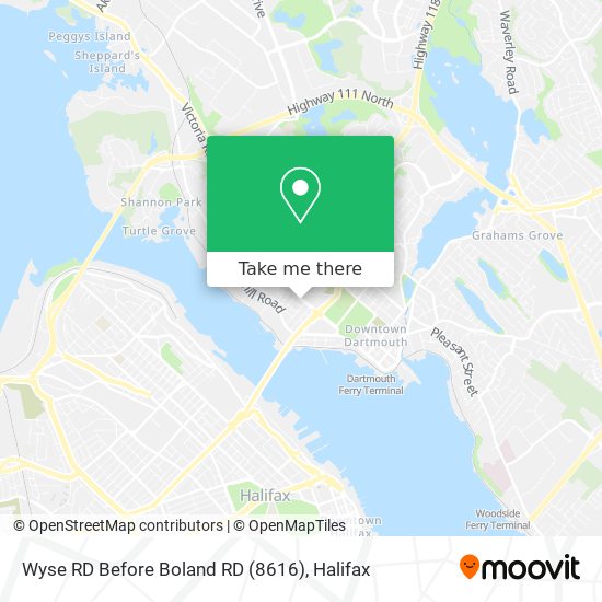 Wyse RD Before Boland RD (8616) map
