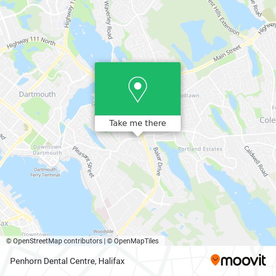 Penhorn Dental Centre map