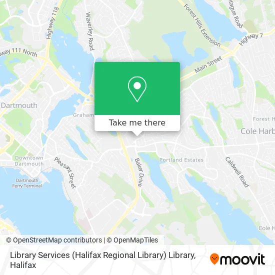 Library Services (Halifax Regional Library) Library map