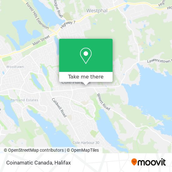 Coinamatic Canada map