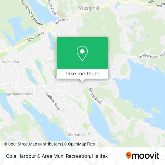 Cole Harbour & Area Muni Recreation map