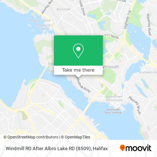 Windmill RD After Albro Lake RD (8509) map
