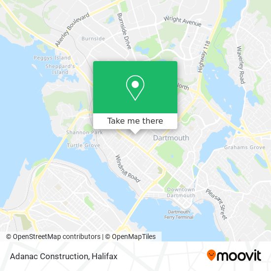 Adanac Construction map