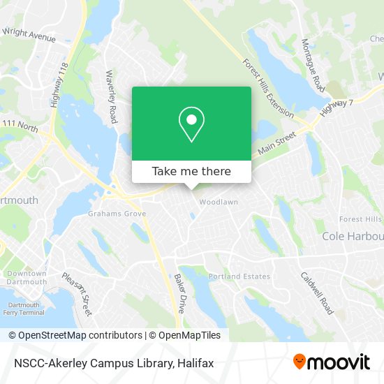 NSCC-Akerley Campus Library map