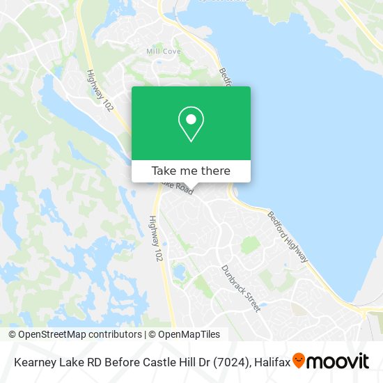 Kearney Lake RD Before Castle Hill Dr (7024) map