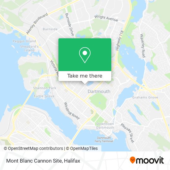 Mont Blanc Cannon Site map