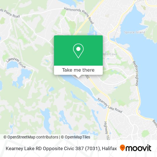 Kearney Lake RD Opposite Civic 387 (7031) map