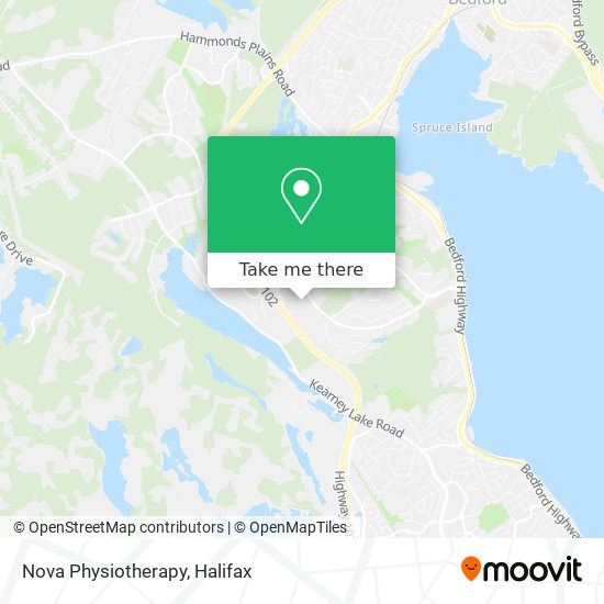 Nova Physiotherapy map