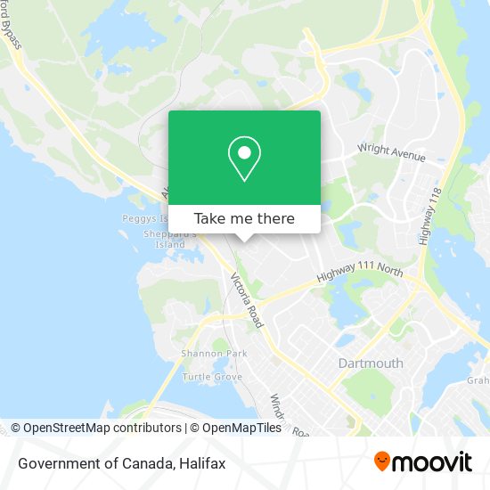 Government of Canada map