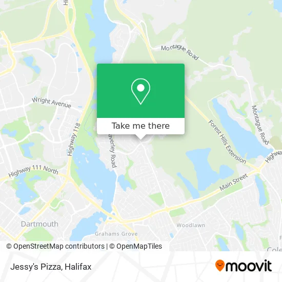 Jessy's Pizza map