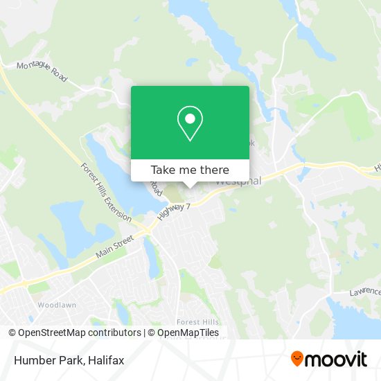 Humber Park map