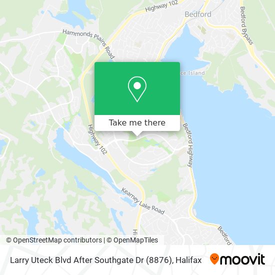 Larry Uteck Blvd After Southgate Dr (8876) map