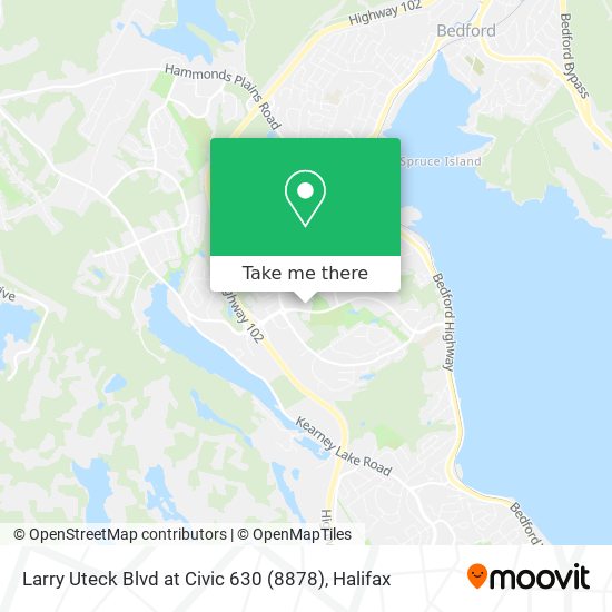 Larry Uteck Blvd at Civic 630 (8878) map