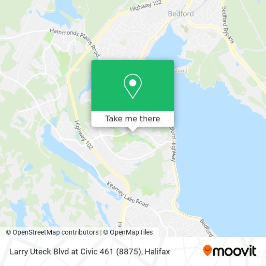 Larry Uteck Blvd at Civic 461 (8875) map