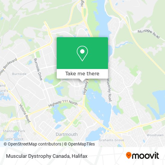 Muscular Dystrophy Canada map