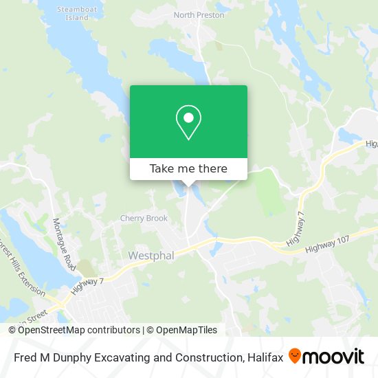 Fred M Dunphy Excavating and Construction map